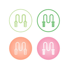 Sticker - Jumping Rope Vector Icon