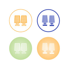 Wall Mural - Solar Panel Vector Icon