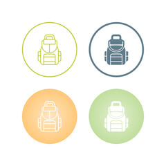 Sticker - Backpack Vector Icon