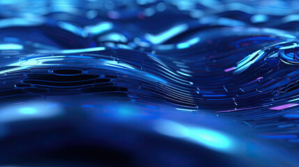 Blue technology background design, abstract banner