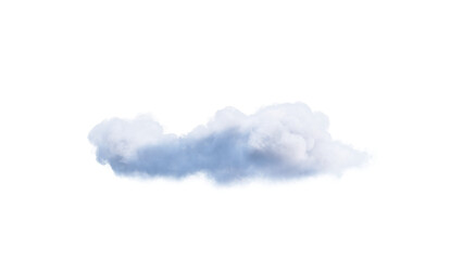 Wall Mural - White clouds isolate on black background. 3d illustration