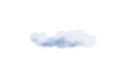 Wall Mural - White clouds isolate on black background. 3d illustration