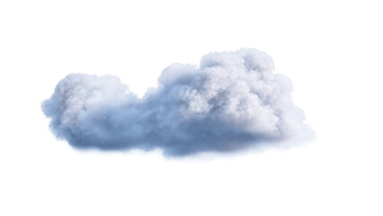 Wall Mural - White clouds isolate on black background. 3d illustration