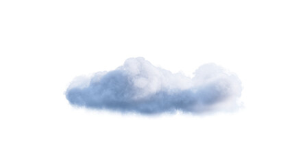 Wall Mural - White clouds isolate on black background. 3d illustration