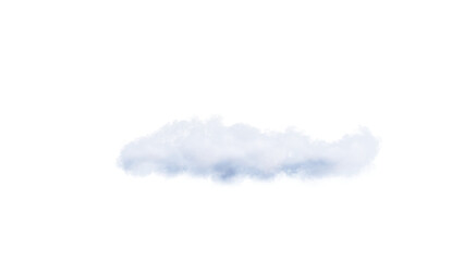 Wall Mural - White clouds isolate on black background. 3d illustration