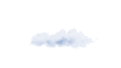 Wall Mural - White clouds isolate on black background. 3d illustration
