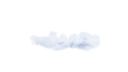 Wall Mural - White clouds isolate on black background. 3d illustration