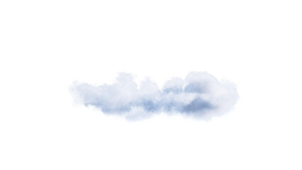Wall Mural - White clouds isolate on black background. 3d illustration