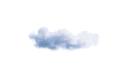 Wall Mural - White clouds isolate on black background. 3d illustration