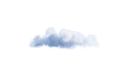 Wall Mural - White clouds isolate on black background. 3d illustration