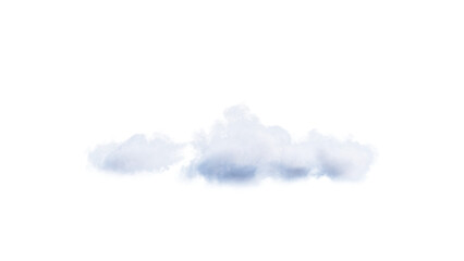 Wall Mural - White clouds isolate on black background. 3d illustration