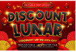 discount lunar 3d text effect and editable text effect with lanterns and Chinese ornaments