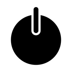 Poster - Button On Off icon on transparent background