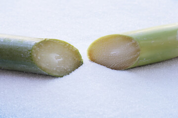 Sticker - White sugar with sugar cane