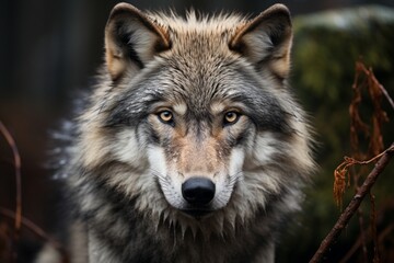  gray wolf canis lupus