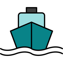 Wall Mural - Ship Icon