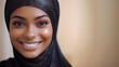© Галя Дорожинська - Portrait of beautiful woman in hijab, copy space.