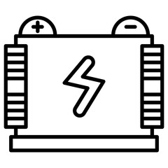 Sticker - Accumulator Icon of Electrician Tools iconset.