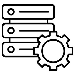 Poster - Database Settings Icon of Web Hosting iconset.