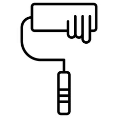 Poster - Paint Roller Icon of Homeware iconset.