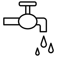 Wall Mural - Faucet Icon of Homeware iconset.