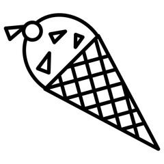 Sticker - Icecream Cone Icon of Entertainment iconset.