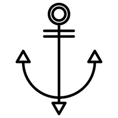 Canvas Print - Ship Anchor Icon of Pirate iconset.