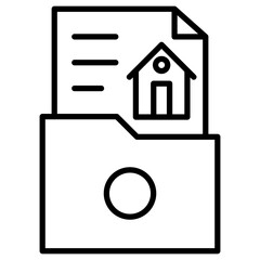 Poster - Property Documents Icon of Real Estate iconset.