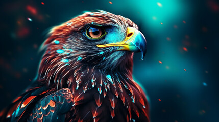 Sticker - bird of prey HD 8K wallpaper Stock Photographic Image 