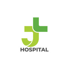 Wall Mural - letter j plus medical simple logo vector