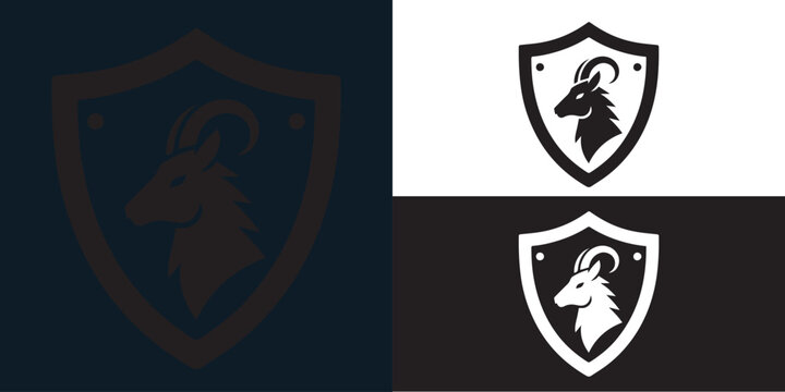 The sheep logo silhouette is suitable for logos for farms, veterinary clinics, animal care homes