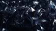 A close view of black crystal