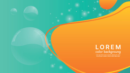 Leinwandbilder - This abstract illustration features a modern and colorful design that impresses with geometric shapes and color transitions. Can be used as a background for websites, posters and advertising banners.