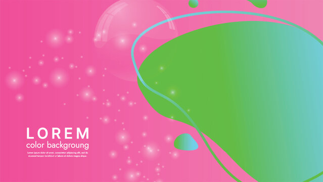 This abstract illustration features a modern and colorful design that impresses with geometric shapes and color transitions. Can be used as a background for websites, posters and advertising banners.
