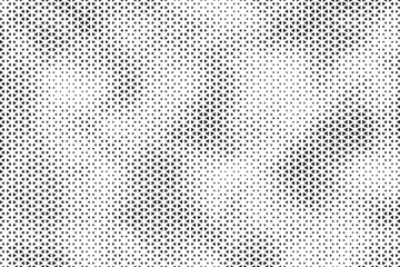 Fototapete - Black and white halftone triangles pattern. Abstract geometric gradient background. Vector illustration.