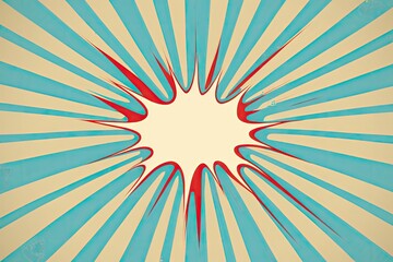 Poster - Vintage Sunburst Background