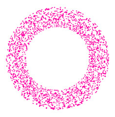 Poster - pink and white circle