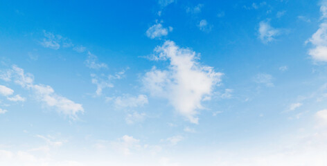 Wall Mural - beautiful blue sky with cloudy in mornig light