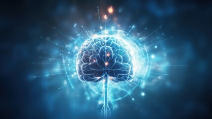 Poster - brain and human body heal ,technology modern medical science in future