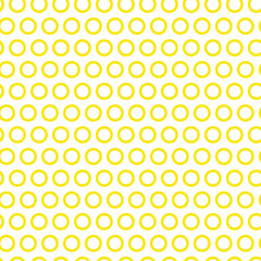 Aufkleber - abstract geometric yellow circle pattern art.