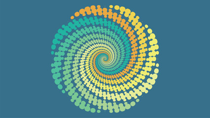 Wall Mural - Abstarct deep space round spiral vortex style background.
