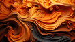 Radiant Elegance: An Abstract Background Featuring Flowing Orange Tones