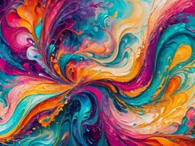 Colorful Abstract Painted Background. Marbling Art Patterns As Texture Or Background