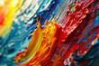 Bold brushstroke chaos, an energetic abstract background with bold and chaotic brushstrokes, creating a dynamic and expressive visual with copy space for promoting artistic events.