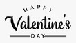 © Pobitro - Happy Valentine's day text lettering typography poster background Vector illustration.