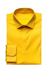 Wall Mural - Simple one color yellow shirt with a transparent background. Generative AI