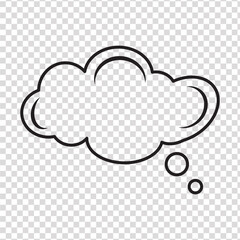 Poster - Cloud computing icon. Line, glyph and filled outline, Line sky symbol. Trendy flat weather outline ui sign design. Thin linear graphic pictogram for web site, mobile application. Logo 