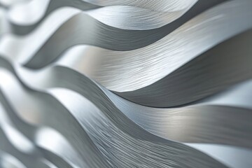 Poster - Silver metallic abstract texture