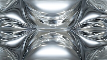 Poster - Silver metallic abstract texture