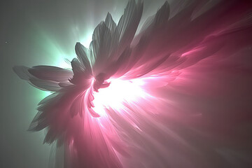 Wall Mural - an image capturing the feeling of being embraced by the aurora borealis, as its colors wrap around t